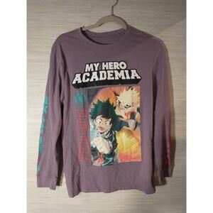My Hero Academia Long T-Shirt Mens 17.5" Pit to Pit 26.5" Length Size Medium